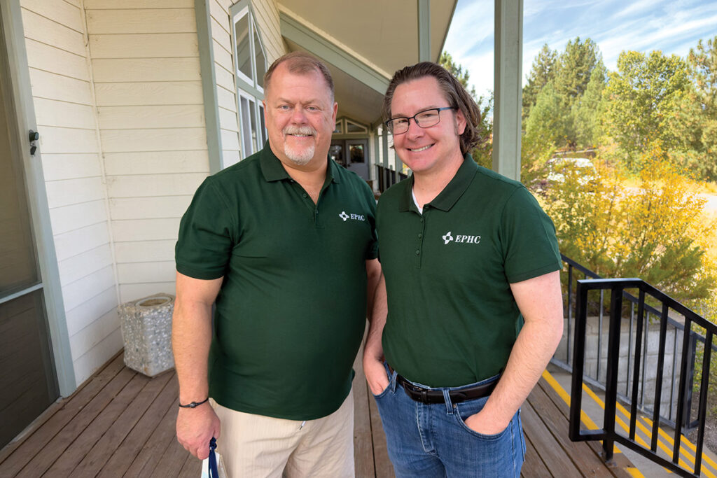 Doug McCoy, CEO, with Cody Canon, COO of Eastern Plumas Health Care